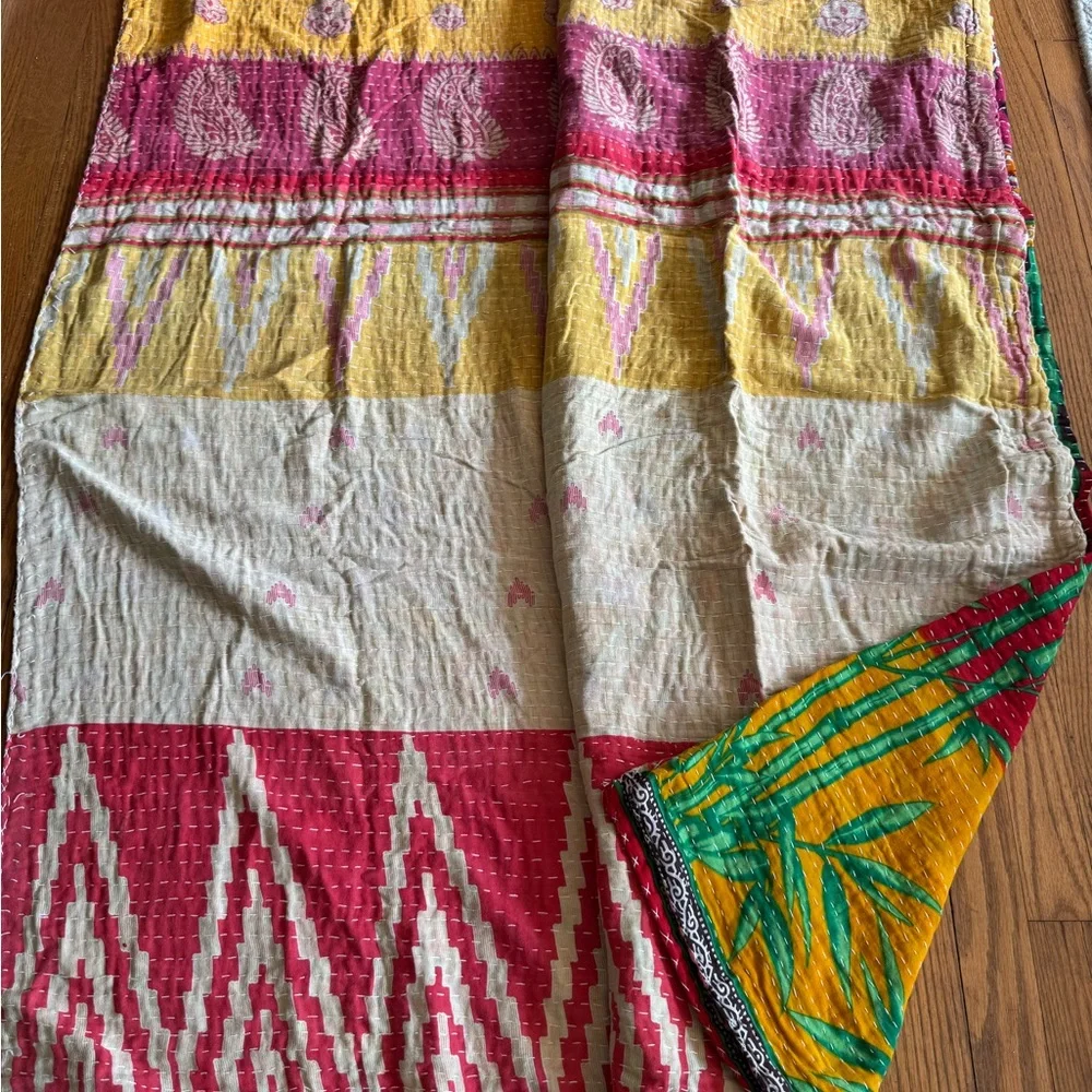 Kantha queen size quilt